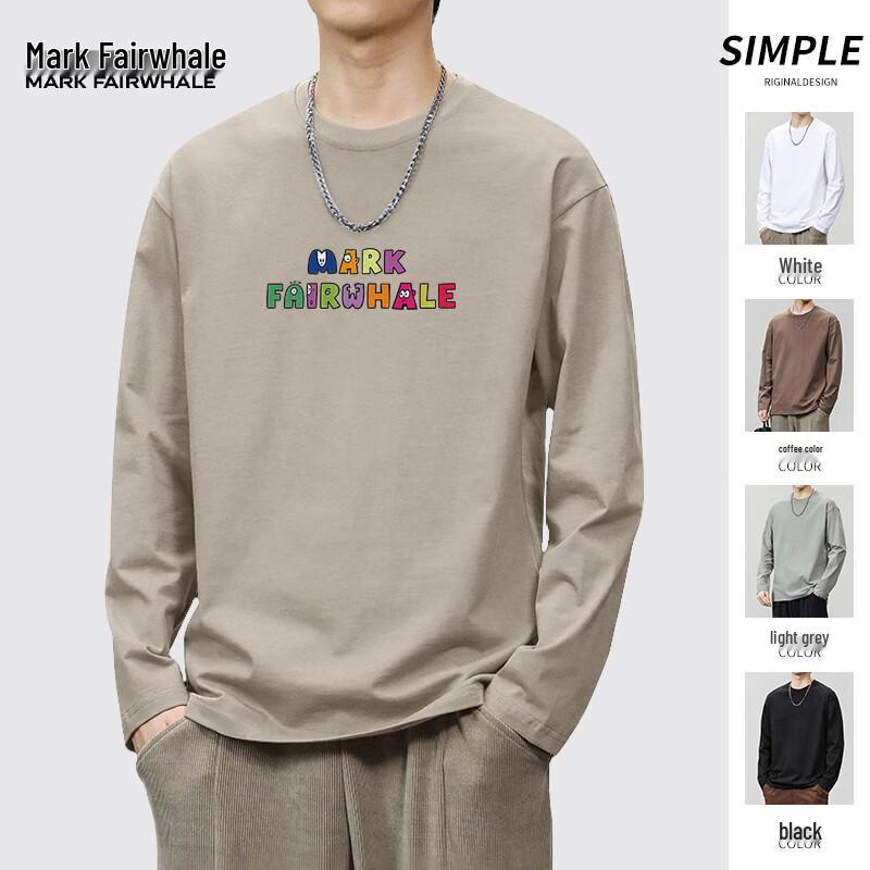 Mark Fairwhale Men s Cotton Long Sleeve T-Shirt 5XL