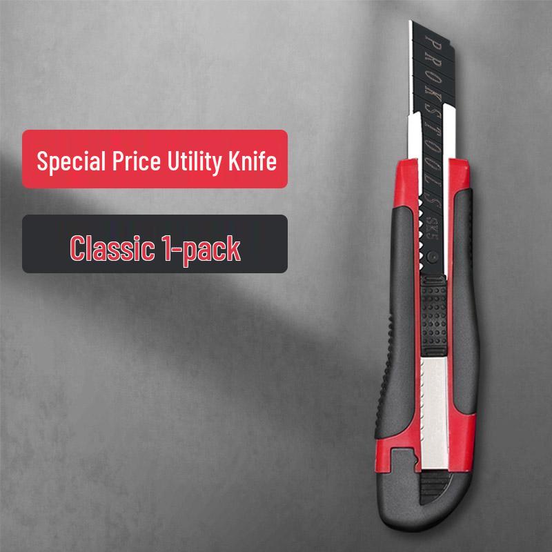 

Large Heavy-Duty Rubberized Utility Knife Blade - Art, Wallpaper, and Paper Cutting Tool