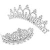 HUAZONTOM Children's Tiara Hair Accessories, Set of 2 Crowns, Mini Tiaras for Girls, Perfect for Children's Day, Photoshoots, Birthdays, Recitals,