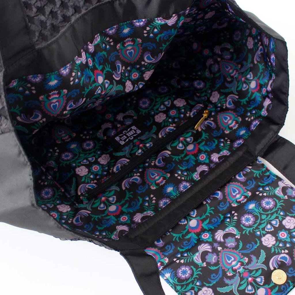 Tote Basic Pattern [ANNA SUI] Bag, (Black) 001208-0001-02