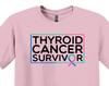 Thyroid Cancer Survivor T-Shirt, Awareness Ribbon, Warrior Gift
