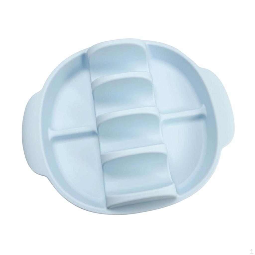 Silicone Taco Holder Serving Tray Non Slip Kitchen Gadgets Portable Stand with Slots for Party