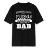 Policeman Dad Some Call Me Policeman The Most Important TShirt Soft Modal Blend Tee Funny Law Enforcement Parenting Casual Tops