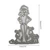 Girl Dog Metal Cutting Dies Stencils DIY Scrapbooking Album Paper Card Template Mold Embossing Craft Decoration