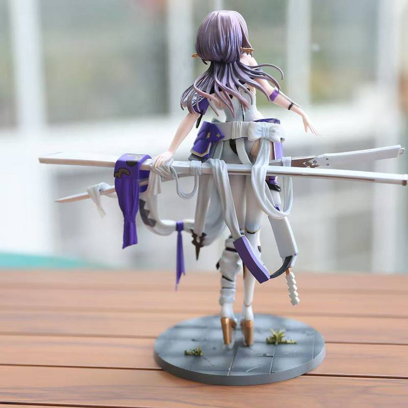 Anime Gk Model 25Cm Nikki Red Lotus Victory Goddess Handmade Statue Periphery Collection Ornament Toy Gift For Anime Fans