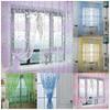 Country Style Floral Print Curtains Decorative Sheer Tulle Multiple Colors 106/79in