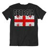 Flag T-Shirt Georgia Fashion Country Souvenir Gift Tee Pride Logo