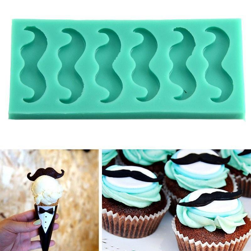 

Усы 3D многоразовые силиконовые формы помадка глазурь торт конфеты печенье коврик для выпечки