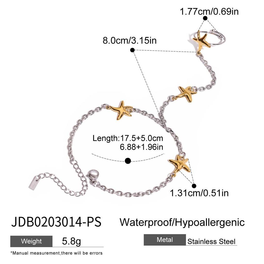 JYL TS Bracelet  Finger-connected Ring Unites Elegance & Bond