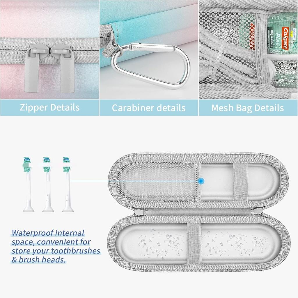 Empty Universal Toothbrush Travel Case EVA Storage Bag For Electric Toothbrush Protective Shell Organizer Holder Tooth Brush Box
