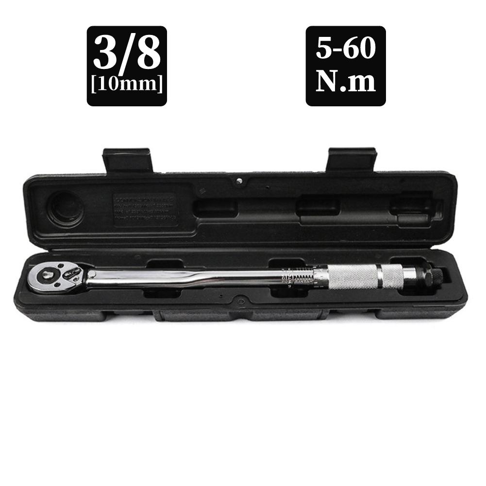 Ratchet Torque Wrench Square Drive 5-150N.m Reversible Ratchet Key 3/8'' Adjustable Torque Spanner Precise Preset Hand Tool