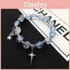 New Deep Arrival Sea Gradient Glass Bead Bracelet For Women Chic Trendy And