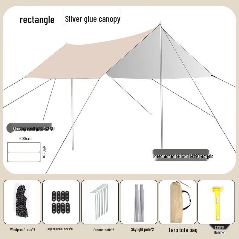 Suiyuan 3x4,5m Quadratisches Outdoor-Vordach