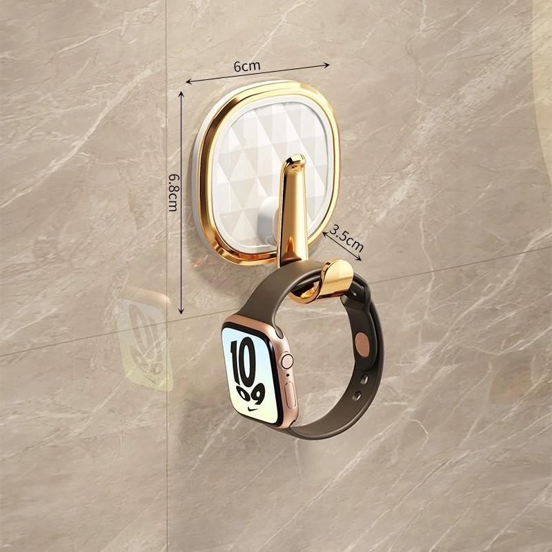 Suction Cup Hook Cute Adhesive Hook Bathroom Door Hanging Rack Kitchen Double Headed Strong Load-bearing Adhesive Hook Key Hooks
