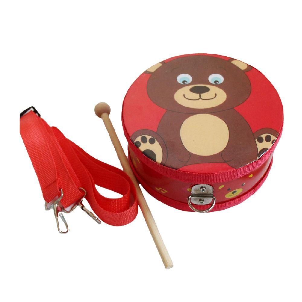 Double Sided Children's Drum Toy Wooden Material Musical Instrument Drum  Rhythm Development