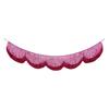 Scalloped Fringe Banners for Glittering Birthday Parties Glittering Decoration Photo Booth Backdrop PET Party Deck