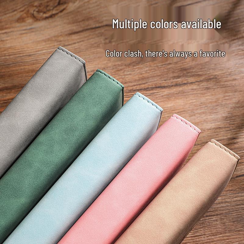 A5 Retro Leather Notebook: Simple Korean Style Diary for Business Meetings and Students