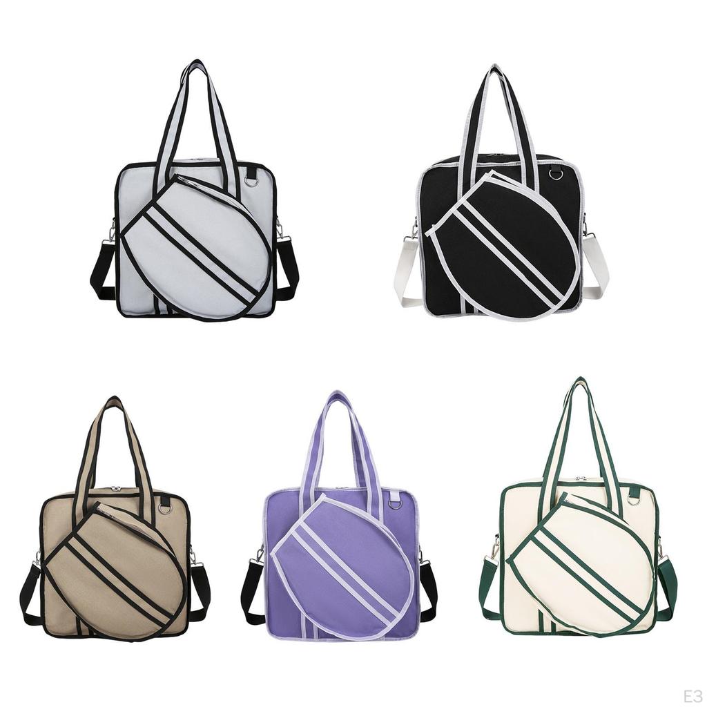 Torba Tenisowa Torebka ,Sporty Plenerowe z Zamkiem Błyskawicznym ,Duża dla Kobiet Mężczyzn ,Przenośny Pokrowiec na Rakietę