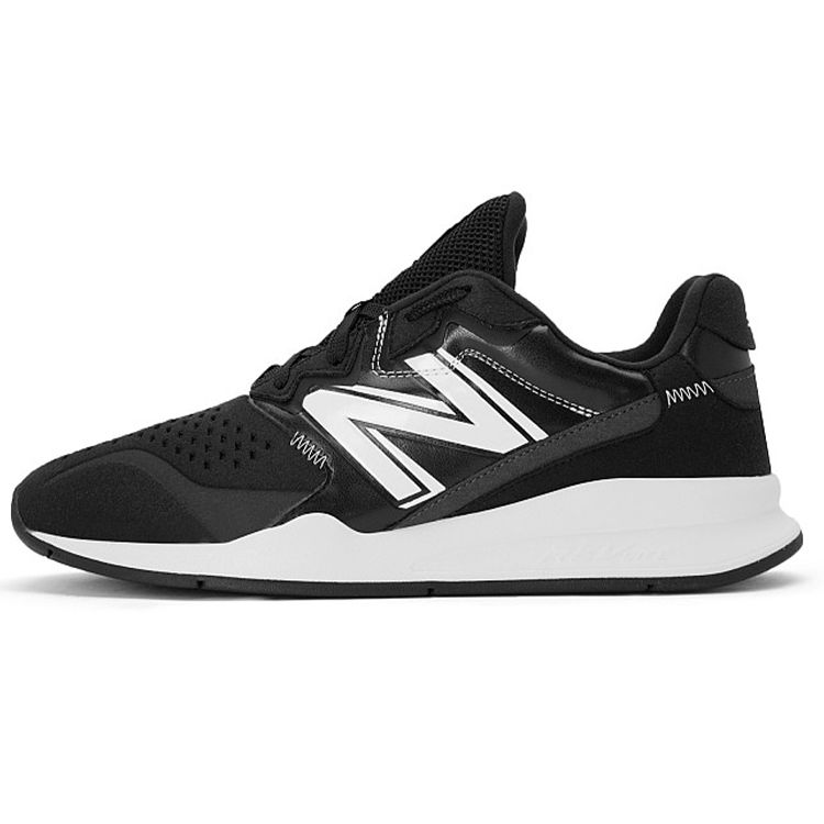 New Balance NB 1100 Comfortable Mesh Synthetic Leather Low Top Running Shoes Unisex Running Shoes Black White MS1100SA