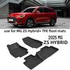 Eco-friendly, Odorless, Waterproof, Wear-resistant, Non-slip TPE Floor Mats for 25-year-old MG ZS HYBRID Left-hand Drive Vehicles.
