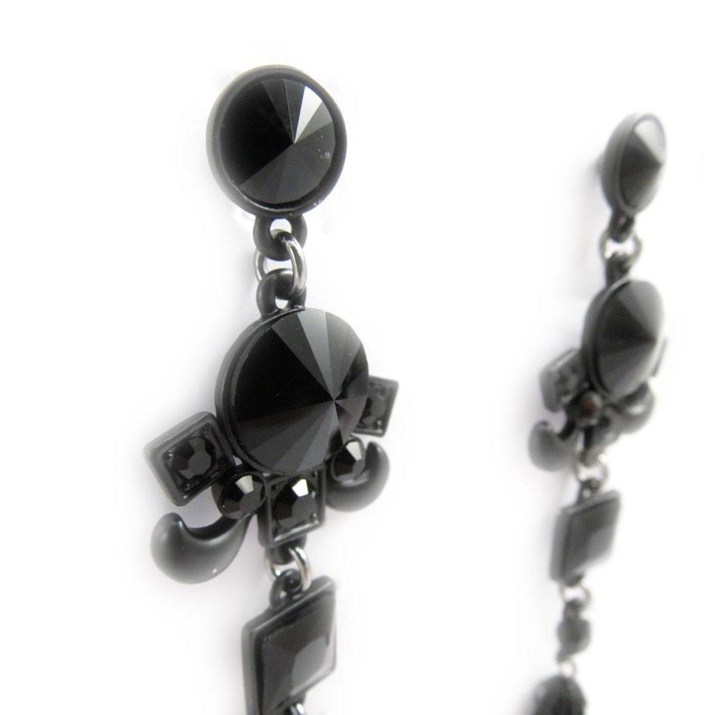 Les Trésors De Lily [J5410] - Designer Earrings 'Sissi' Black