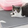 Cat Litter Mat Waterproof Double Layer Foldable Spill Proof Kitten Litter Trapping Mat for Indoor