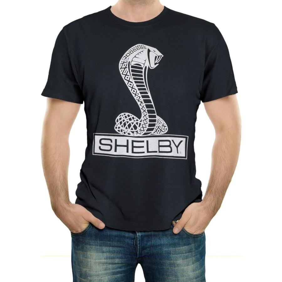 Футболка с логотипом змеи Shelby Cobra _ 100% Хлопок _ Черный S