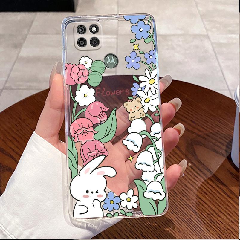 For Motorola Moto G9 Power Casing Clear Luxury Cute Love Rabbit Funny TPU Soft Silicone Back Cover For Moto G 9 Power Phone Case