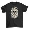 Gothic_37 Moonlit Skull T-Shirt Mens Womens Tees Top - Spooky and Stylish! Funny Unisex Printed Desig