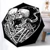 1pc SkeleLove Heartbeat Automatic Open/Close Umbrella, Portable Folding Umbrella, Compact Travel Umbrella For080