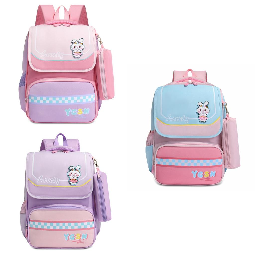 Breathable Nylon School Backpack For 1-2 Grade Children In Fashionable Style
