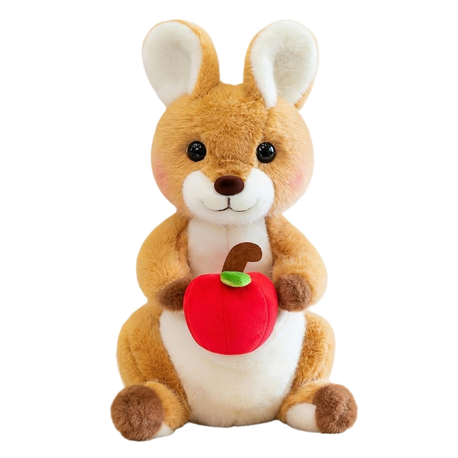 

Soft Plush Kangaroo Stuffed Animal Toy with Scarf Realistic Design High Quality Materials Suitable for Children and Collectors One Size