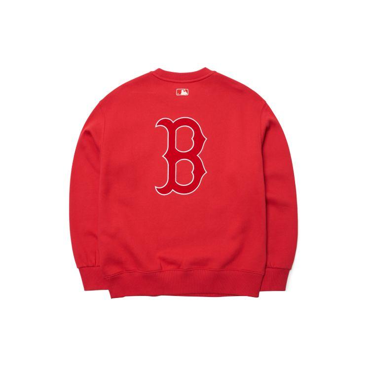 MLB Basic Logo Pullover Sweatshirt Unisex sweatshirts Red 3AMTB0716-43RDS