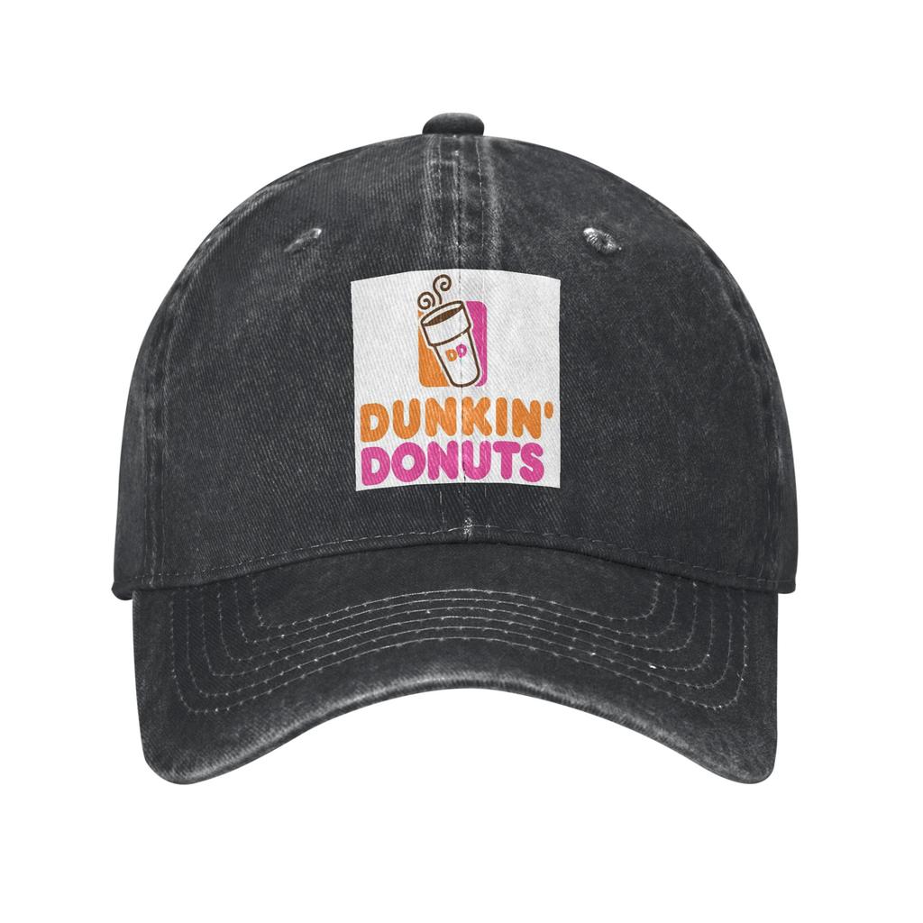 Cappellino in Denim Lavato Dunkin Donuts Cappellini da Baseball Casual Cappello Regolabile Estivo Unisex Cappellini da Baseball