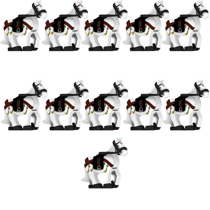 

MOC Середньовічні Римські Військові Будівельні Блоки Олень Вовк Свиня Вівця Тварина Кавалерія Кінна Фігурка Маунт Аксесуари Подарунок Іграшка для Хлопчика DIY