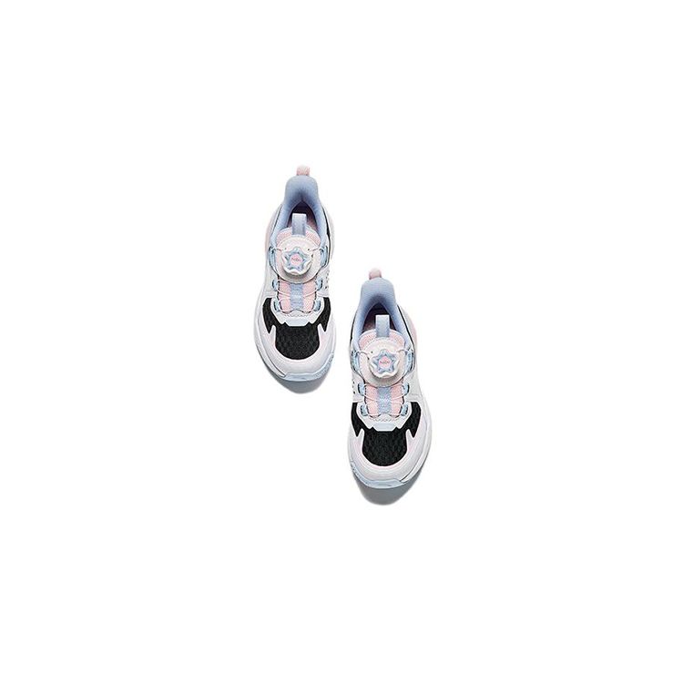 Anta Comfortable Versatile Non-Slip Shock Absorbing Low-Top Kids Running Shoes Kids sneaker White Black Pink 322339963-3