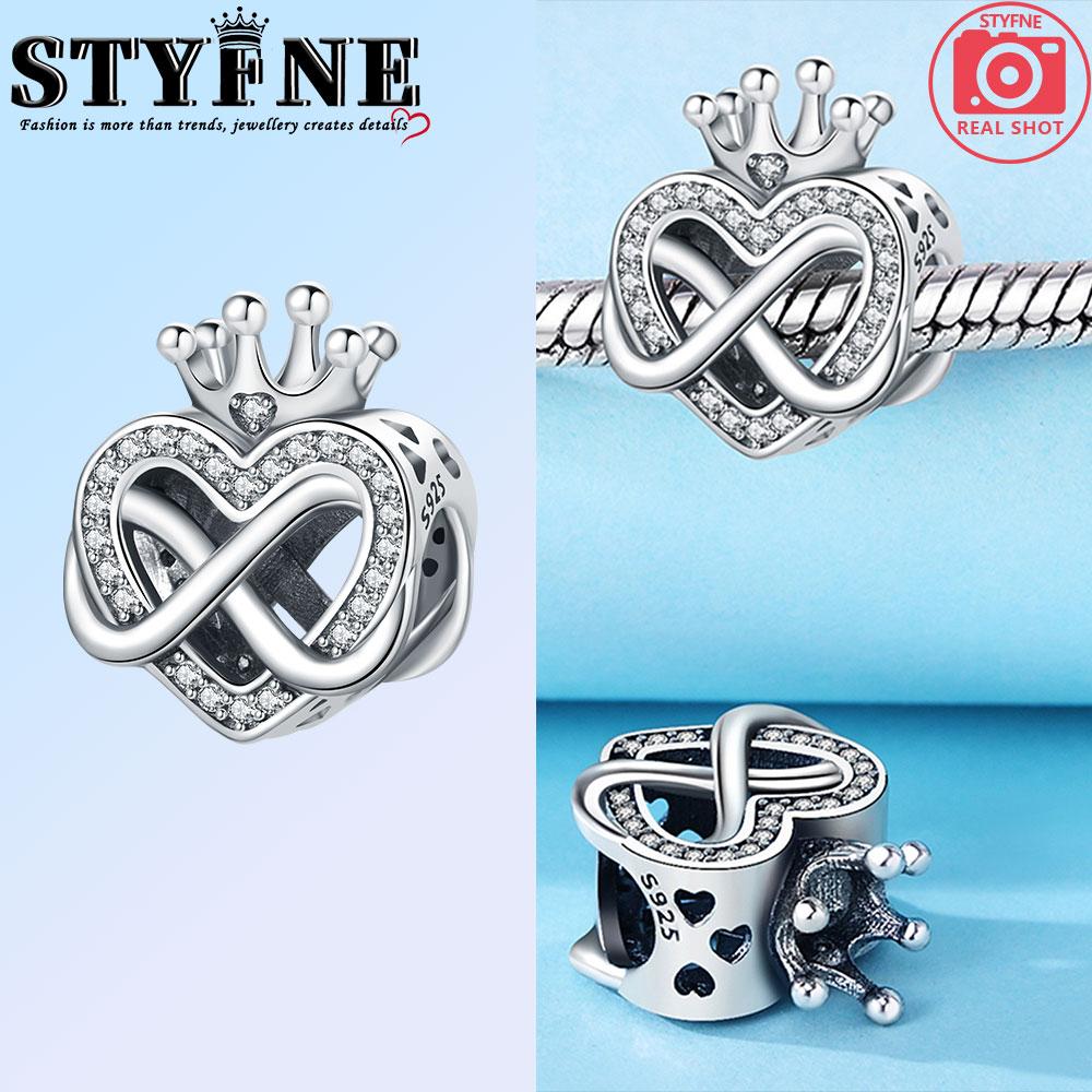 Copper Infinity Love Dangle Charms Like Snake Entangle Beads Fit Original Bracelet Diy Fine Jewelry Gifts For Women