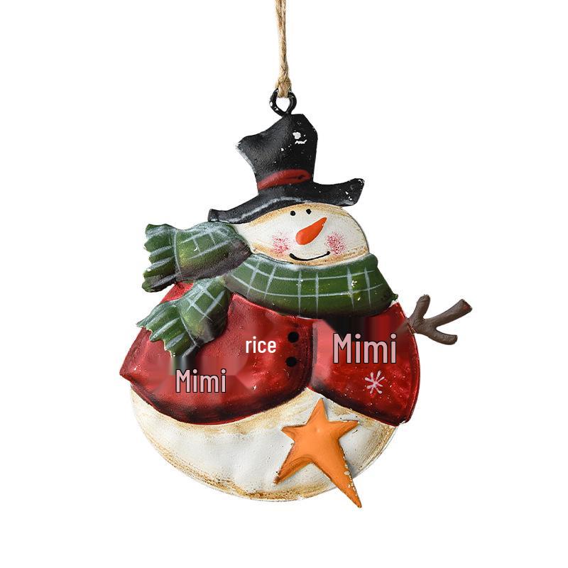Snowman Pendant Wreath: Christmas Tree Vine Decoration