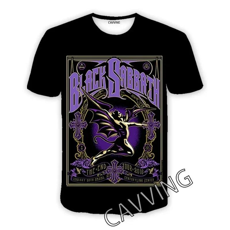 Casual O-hals Kortärmad 3D-tryck BLACK SABBATHE Rockmönster T-shirt för Män och Kvinnor Kläder Topp Hip Hop Sommar T-shirt