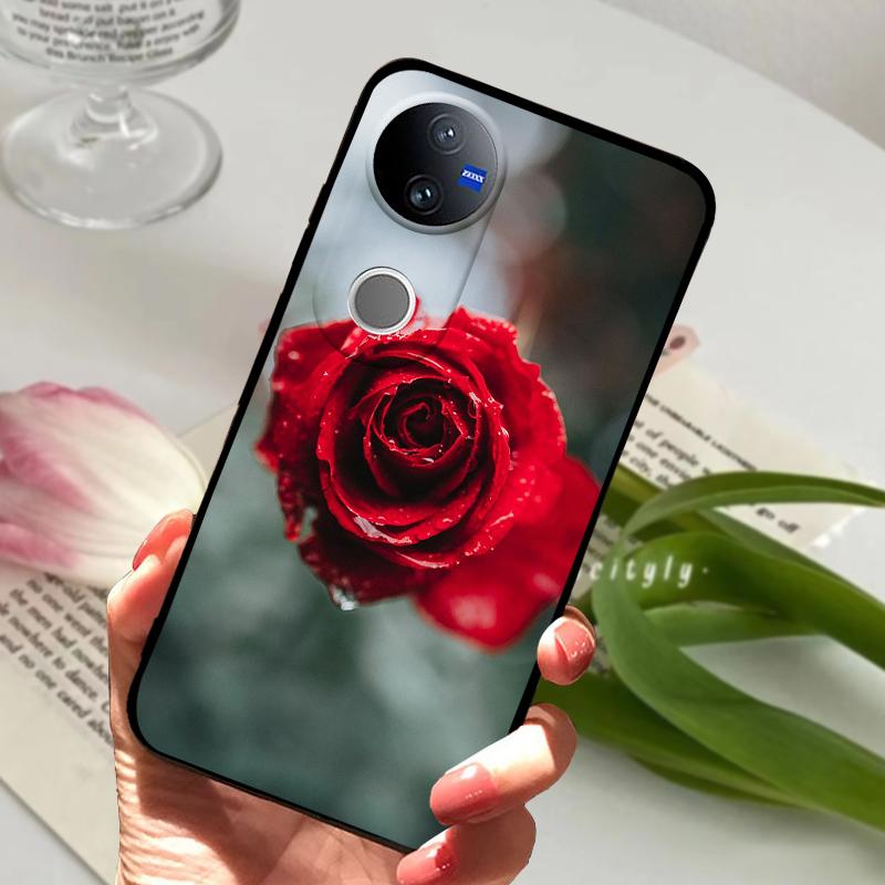 Für Vivo V50 Weiche Hülle V 50 5G Silikon TPU Handyhülle Hüllen Für VIVO V50 V2427 Schutz Stoßfänger Fundas Capas Luxus Cartoon