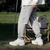 New Balance Knitted Sweatpants Men's Light Gray Moderate Cuffed Pants AMP31539-AG