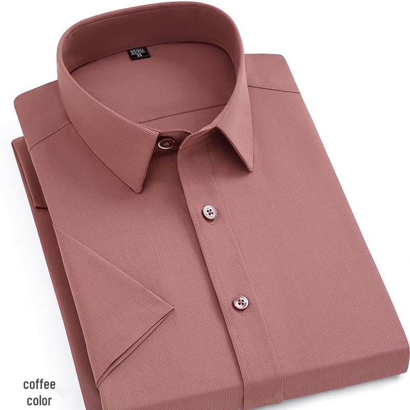 Bamboo Fiber Iron-Free Long Sleeve Korean Style Casual Men's Shirt