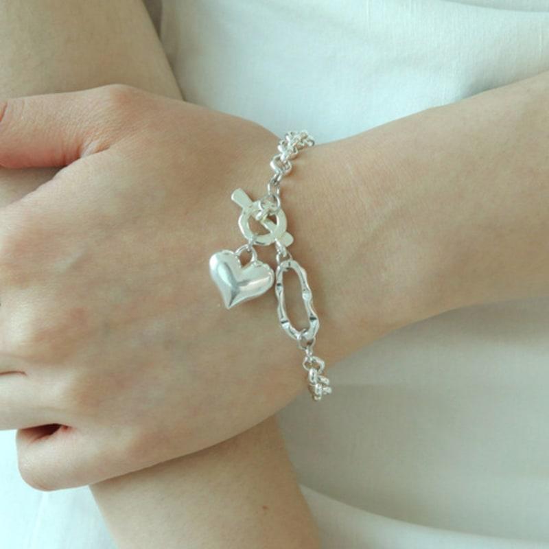 

LAYERMOOD Silver Volume heart BR free