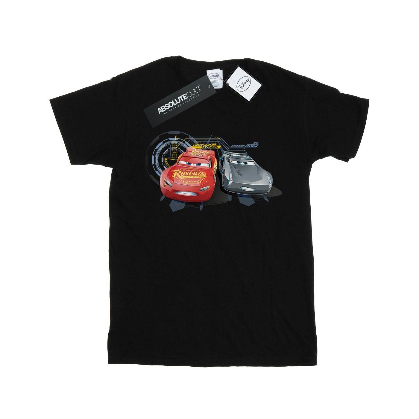 Disney Jungen Cars Lightning Vs Storm T-Shirt 9-11 Years schwarz