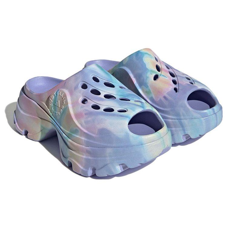 Stella McCartney X Adidas SMC Thick Sole Versatile Non-Slip Slide Sandals Women Sandals Purple Pink HP6713