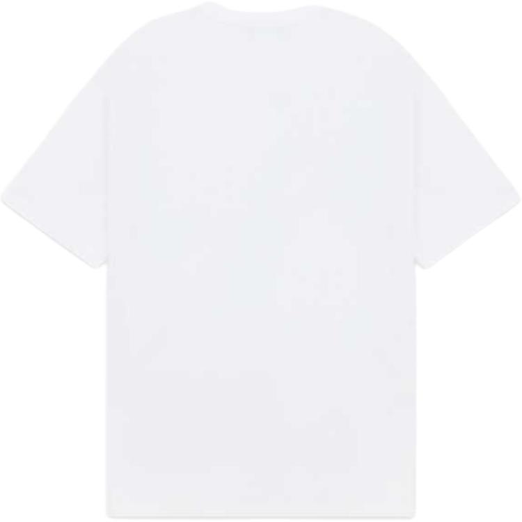 WE11DONE SS24 Graffiti Logo Print Round Neck Short Sleeve T-Shirt Unisex T-Shirts White WD-TT1-24-729-U-WH