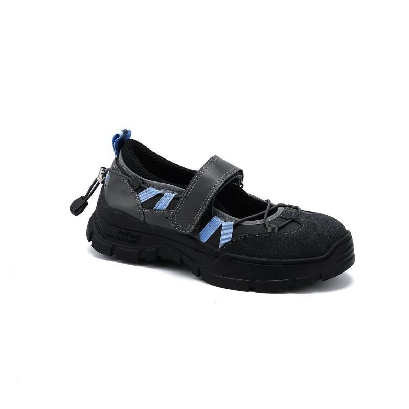 

Корейские балетки нишевые туфли Мэри Джейн на липучке женские новые повседневные кожаные туфли на платформе 35