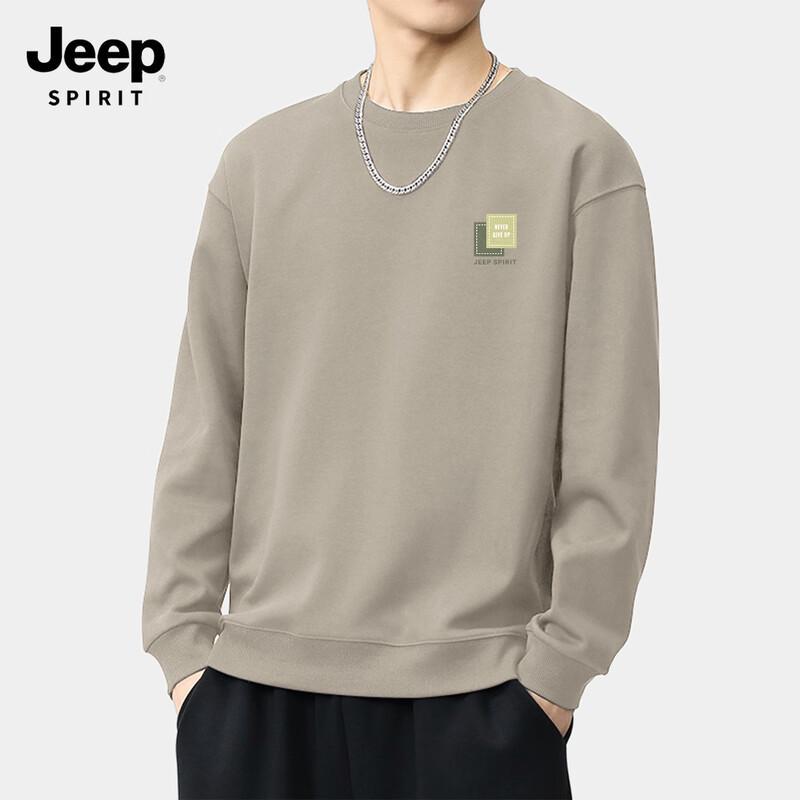 

JEEP SPIRIT Men s 2025 Loose Fit Round Neck Sweatshirt XL