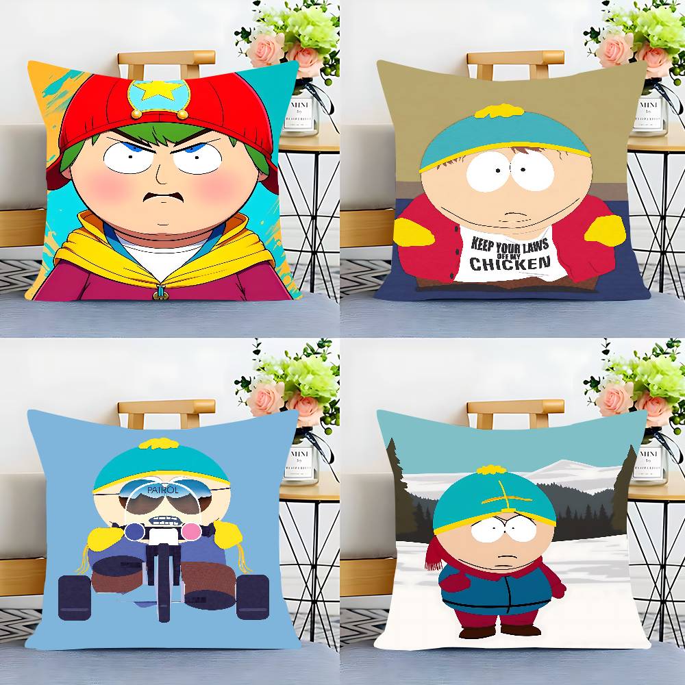 E-Eric Theodore Cartman Kissenbezug Abnehmbarer Waschbarer Kissenbezug – Ganzjahresweichleinen