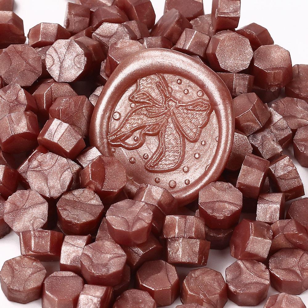 200PCS/bag Octagon Sealing Wax Beads Vintage Sealing Stamp Scrapbook Material Wedding Invitation Of Card Envelope Decoration